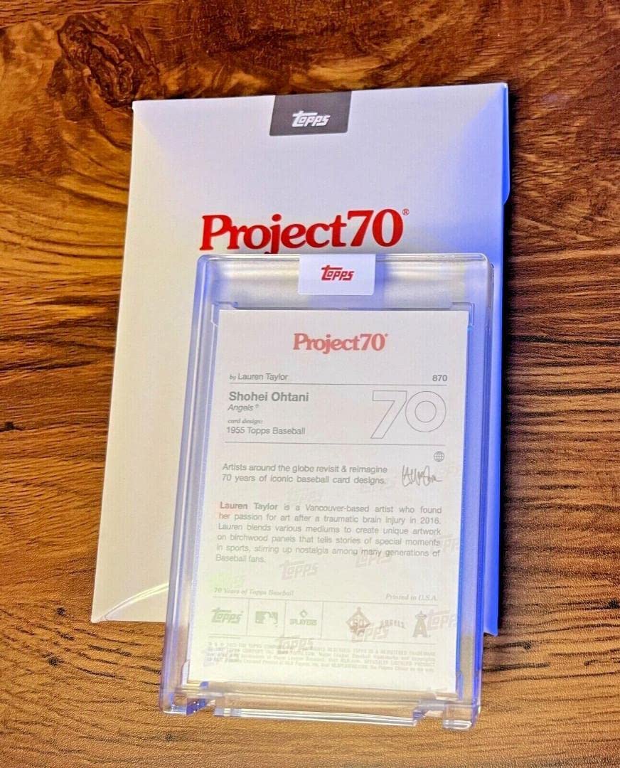 大谷翔平。project70　プリントサイン入り。完売品。 Amazon.co.jp: Topps Project70? 大谷翔平 プリントサイン #870
